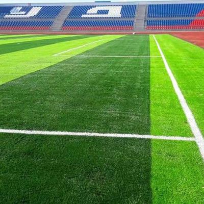 Fifa aprovado resistente aos raios UV 50 mm altura de pilha Futebol grama artificial com alta densidade e baixa manutenção