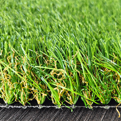Grama artificial verde de 40 mm com proteção ambiental de 3/8 gauge