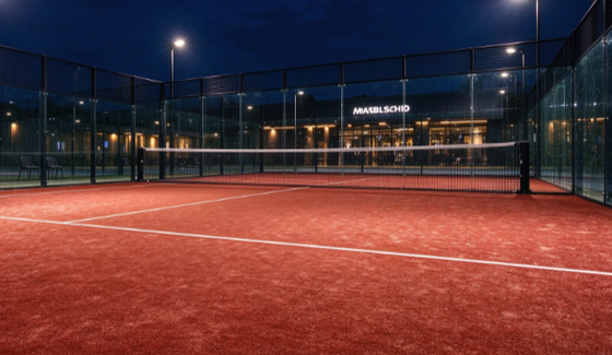FEP Certificado 12mm Pile Height Brick Cor Vermelha Padel Erva artificial para quadras de padel profissionais