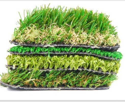 Grama Sintética com Base de Látex SBR, Altura de Pelo de 45mm e Fio em Forma de C para Paisagismo e Jardins