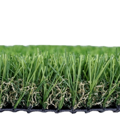 Grama artificial híbrida de alta densidade para paisagismo interno / externo para animais de estimação tapetes 35mm Excelente permeabilidade à água