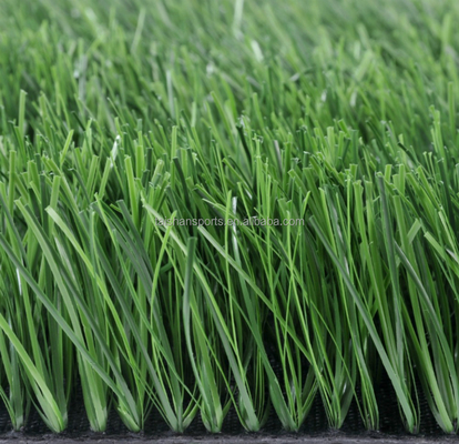 Grama artificial de futebol verde de 5/8" de diâmetro com suporte PP+LENO e adesivo de revestimento de látex SBR
