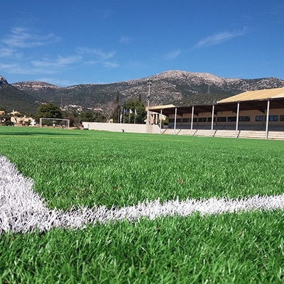 55mm Alturas de pilha Futebol Cano Artificial Necessário para Enchimento Resistente a UV Água Permeável Cano Artificial Verde