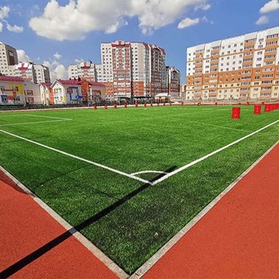 55mm 160 pontos/M Futebol Grama Artificial de Alto Desempenho Resistente a UV Grama Artificial Certificada pela FIFA