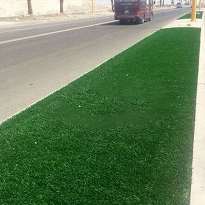 45 mm de altura de pilha Paisagem grama artificial com fios de forma plana disponível em qualquer comprimento necessário