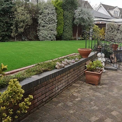 40 mm Paisagem de alta densidade verde Astroturf artificial para jardins paisagísticos locais de lazer
