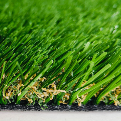 Multifuntcional Grama Artificial Verde 30mm altura de pilha Com revestimento de PU e suporte duplo de PP