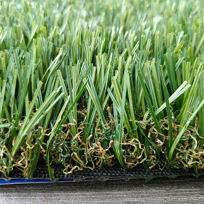 42mm Três cores diferentes de verde e uma de cor seca misturada Erva Artificial para esportes e soluções de jardim