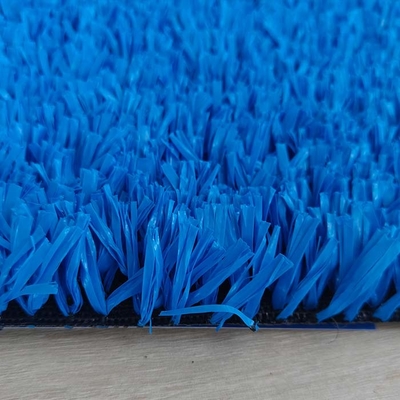 Grama artificial multifuncional de tênis de cor azul 25 mm grama sintética para campos de tênis ou outros campos esportivos
