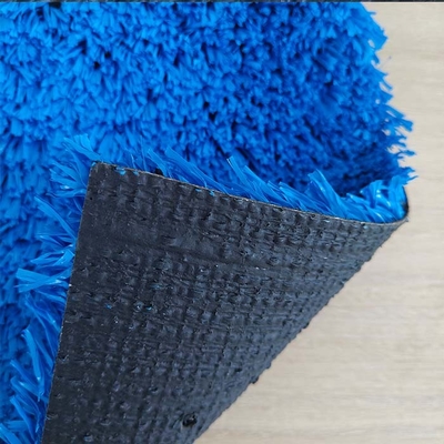 Grama artificial multifuncional de tênis de cor azul 25 mm grama sintética para campos de tênis ou outros campos esportivos