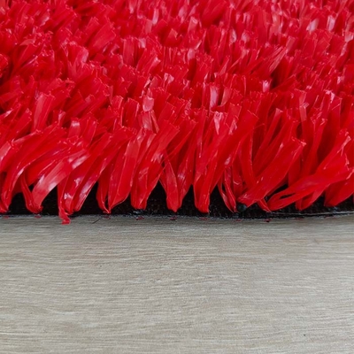 25mm Vermelho Artificial Fake Tennis Grass Low Maintenance Multi Functional Astro Turf Para Esportes de Ténis e Outras Atividades