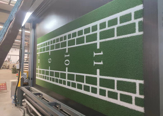 Logotipo de relva artificial de 15 mm com imagem durável relva sintética personalizada para decoração de campos esportivos ou áreas de lazer
