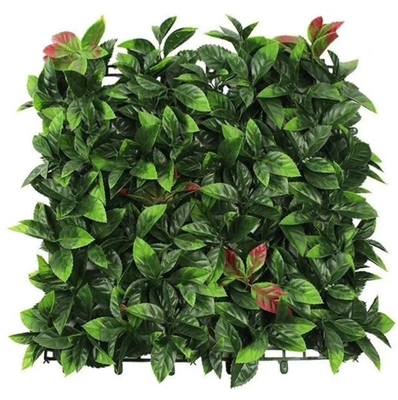 Decoração de parede verde de aparência natural e de baixa manutenção