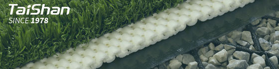 Grama artificial não revestida com estofado absorvente de choques para campos desportivos