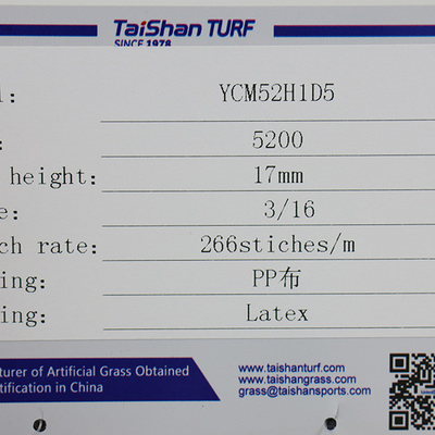 Taishan Durável PP grama encaracolada 12mm13mm15mm 17mm para pátio de jogos para crianças indoor outdoor grama de golfe colocando verde Multisport grama