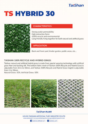 16mm 25mm Hybrid Artificial Grass Carpet Garden Landscape Mat Grass lawn
