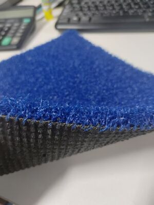 Grama artificial de padel de 12 mm de alta densidade azul para quadras esportivas com excelente desempenho