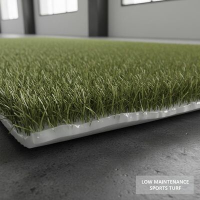 Grama Artificial Sem Enchimento com Altura de Pelo de 30mm e Cola de Látex Transparente para Gramado Esportivo 12400 Dtex Baixa Manutenção