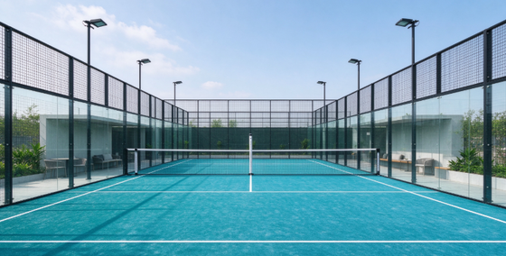 Grama Artificial para Padel Certificada FEP com Altura de Pelo de 12mm e Alta Densidade e Relva Sintética para Campos Profissionais