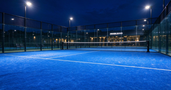Grama Artificial para Padel Certificada FEP com Altura de Pelo de 12mm e Alta Densidade e Relva Sintética para Campos Profissionais