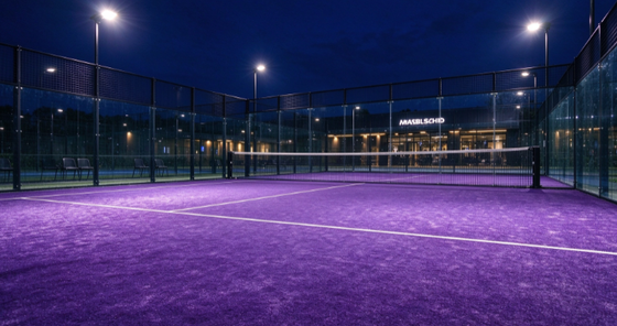Grama Artificial para Padel Certificada FEP com Altura de Pelo de 12mm e Cores Personalizáveis para Quadras de Padel Profissionais