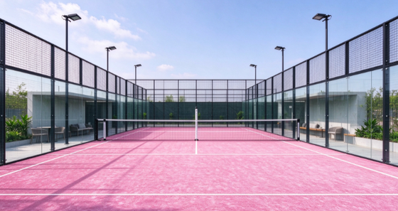 Grama Artificial para Padel Certificada FEP com Altura de Pelo de 12mm e Cores Personalizáveis para Quadras de Padel Profissionais