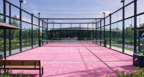 Grama Artificial para Padel Certificada FEP com Altura de Pelo de 12mm e Cores Personalizáveis para Quadras de Padel Profissionais