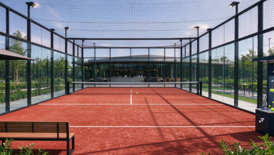 FEP Certificado 12mm Pile Height Brick Cor Vermelha Padel Erva artificial para quadras de padel profissionais