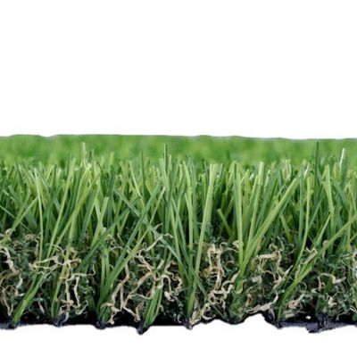 46 mm Altura da pilha Resistência aos raios UV Baixa manutenção Erva artificial para paisagismo comercial