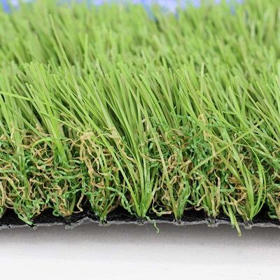 Resistente aos raios UV, de baixa manutenção, mistura de paisagens de 4 cores, grama artificial para espaços externos