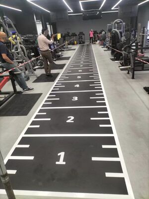 Gramado Artificial de Alta Densidade para Esportes HYROX e Sled com Logo Personalizável e Fácil Manutenção
