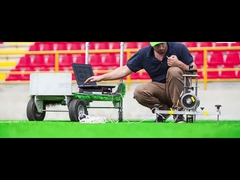 Relvado artificial do futebol