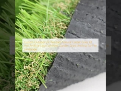 Custom Outdoor UV Resistente Tapete Natural Erva 43 mm Erva artificial Erva sintética de jardim Erva artificial para paisagem